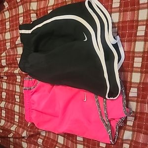 Lot of 2 size womens medium Nike DRI fit shorts